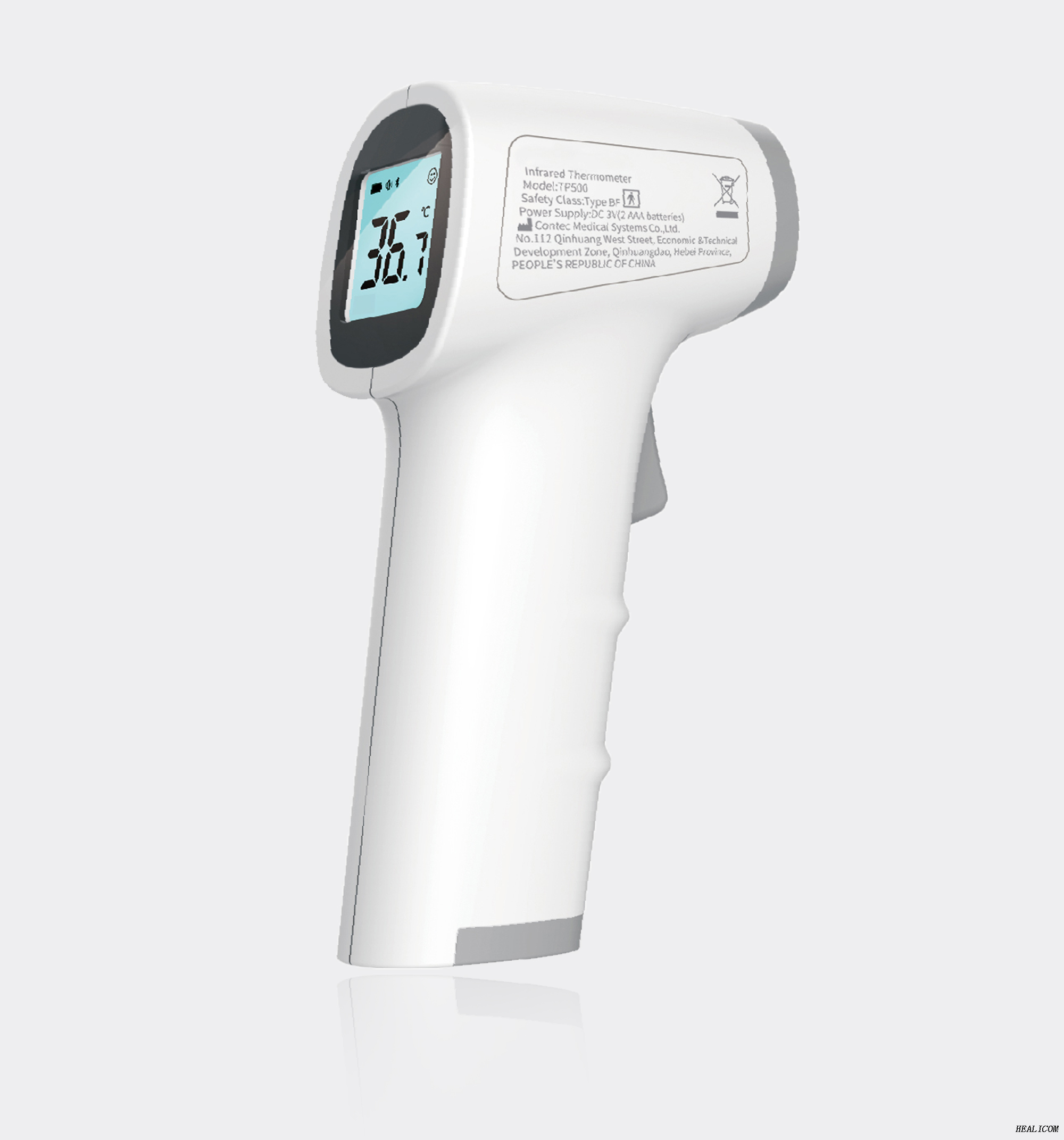 Thermomètre infrarouge numérique sans contact médical de front de pistolet de la température TP500 livrer immédiatement