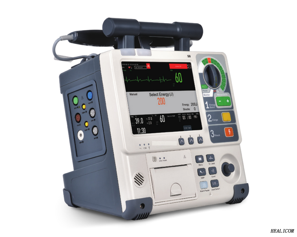 Défibrillateur/moniteur médical portable de premiers secours ICU haute performance et prix bas S8 avec CE en stock