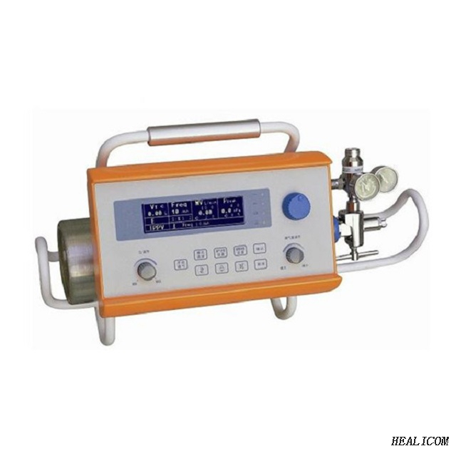 HV-100E Hôpital Équipement médical Machine respiratoire transport d'ambulance Ventilateur portable de soins intensifs pour le traitement du coronavirus